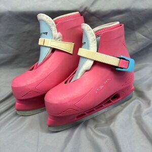 Bauer Lil Angel Pink Ice Skates Youth Girls Size Y12/13 Recreational Skating